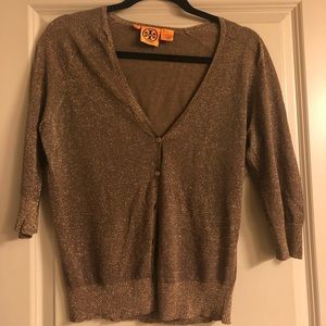 Tory Burch Metallic Sweater